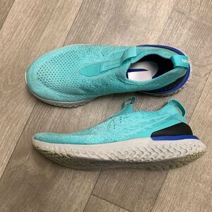 Kids Nike Epic Phantom React‎ Flyknit Mesh Slip On Sneakers Shoes